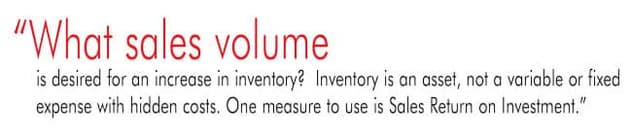 What sales volume