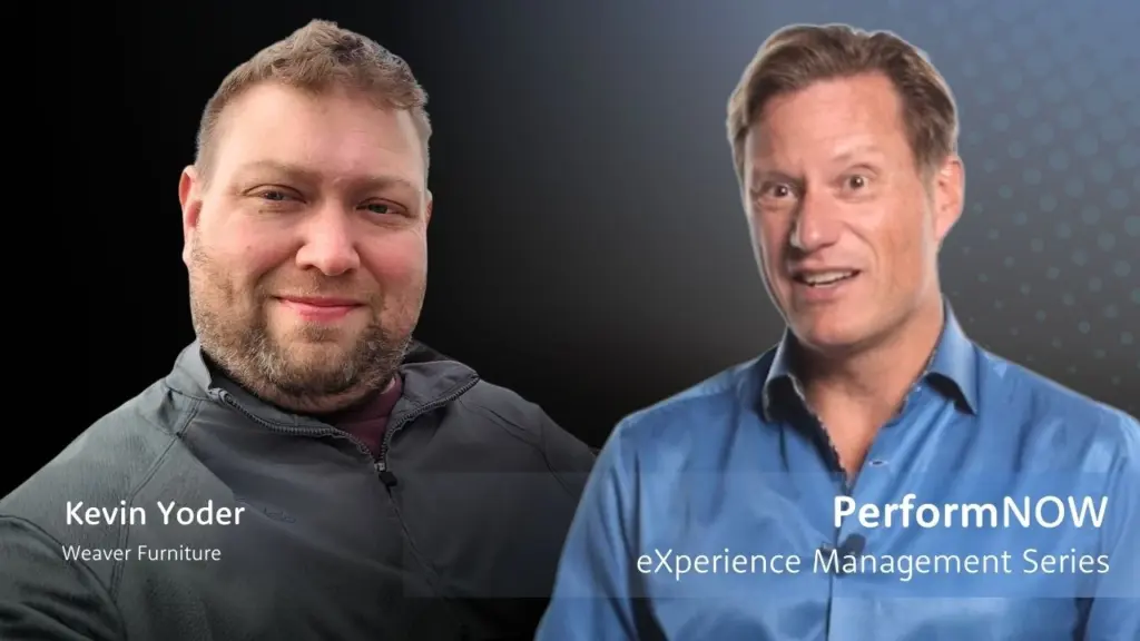 weaver furniture Kevin Yoder in experience management series with performnow