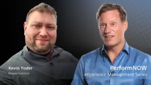 weaver furniture Kevin Yoder in experience management series with performnow