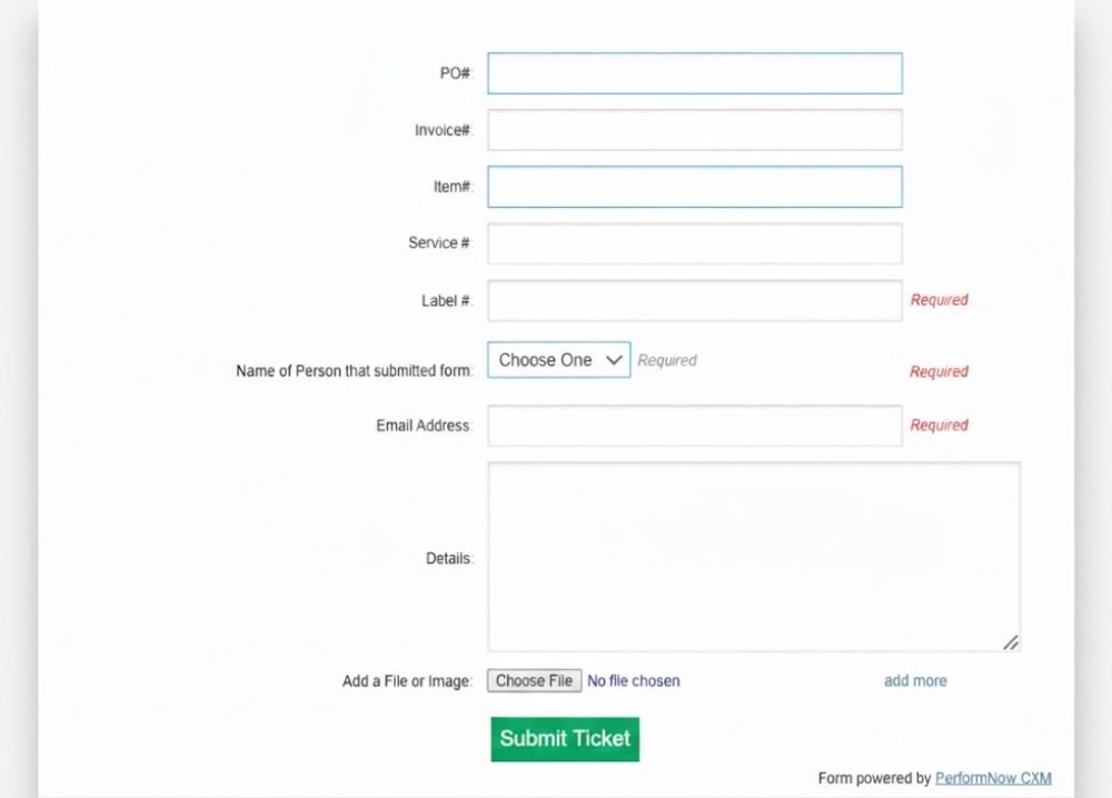 Internal Repair Damaged Ticketing