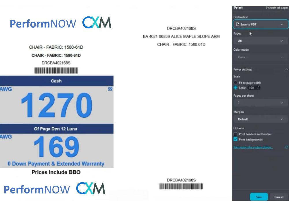 performTAGS-Instant Barcode Generation
