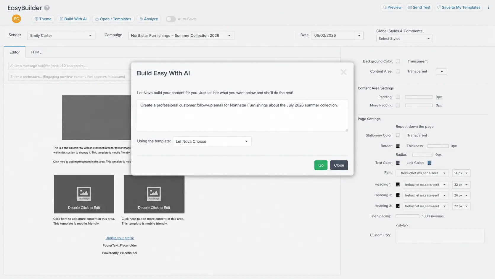 PerformNOW CXM AI email writer