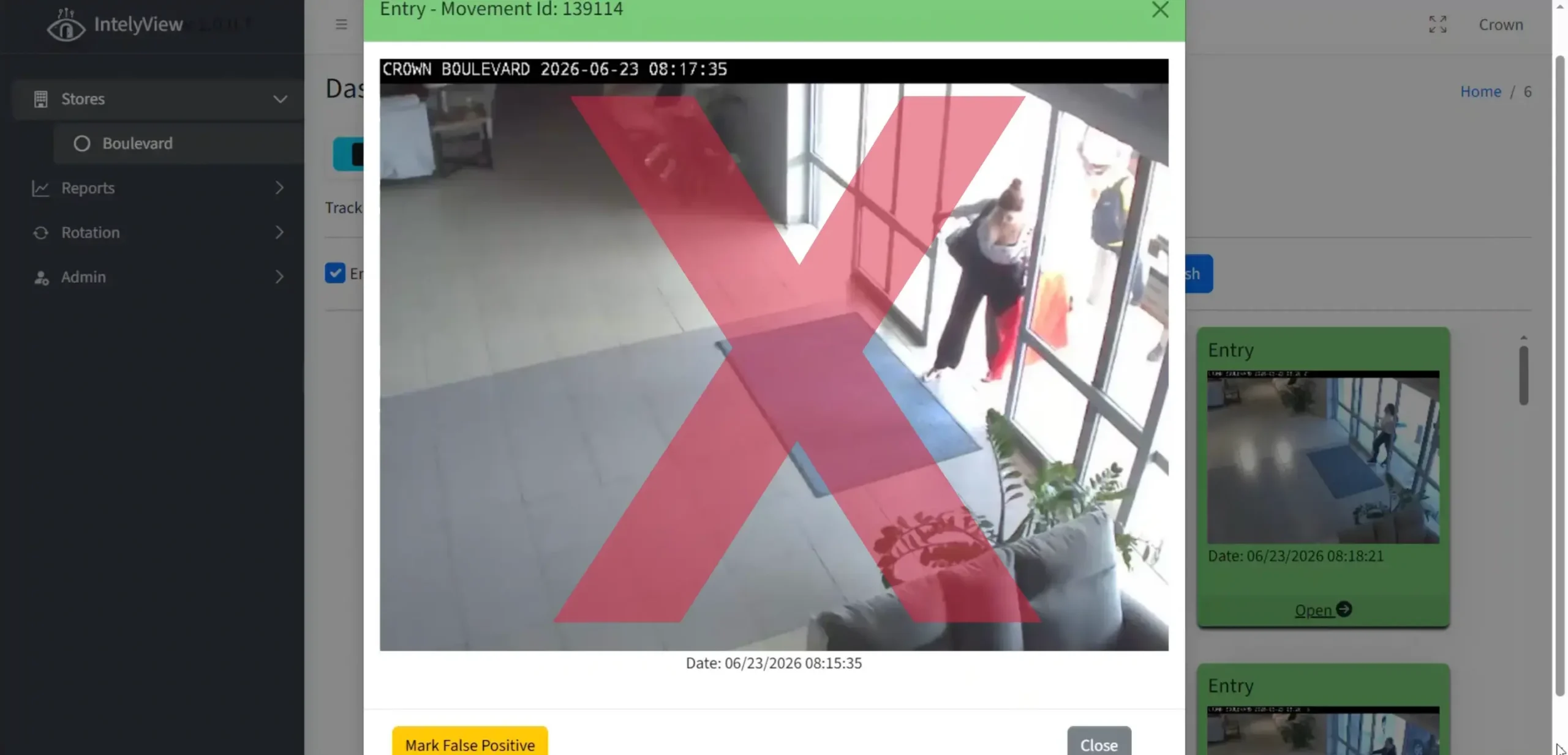 IntelyView false-positive traffic review