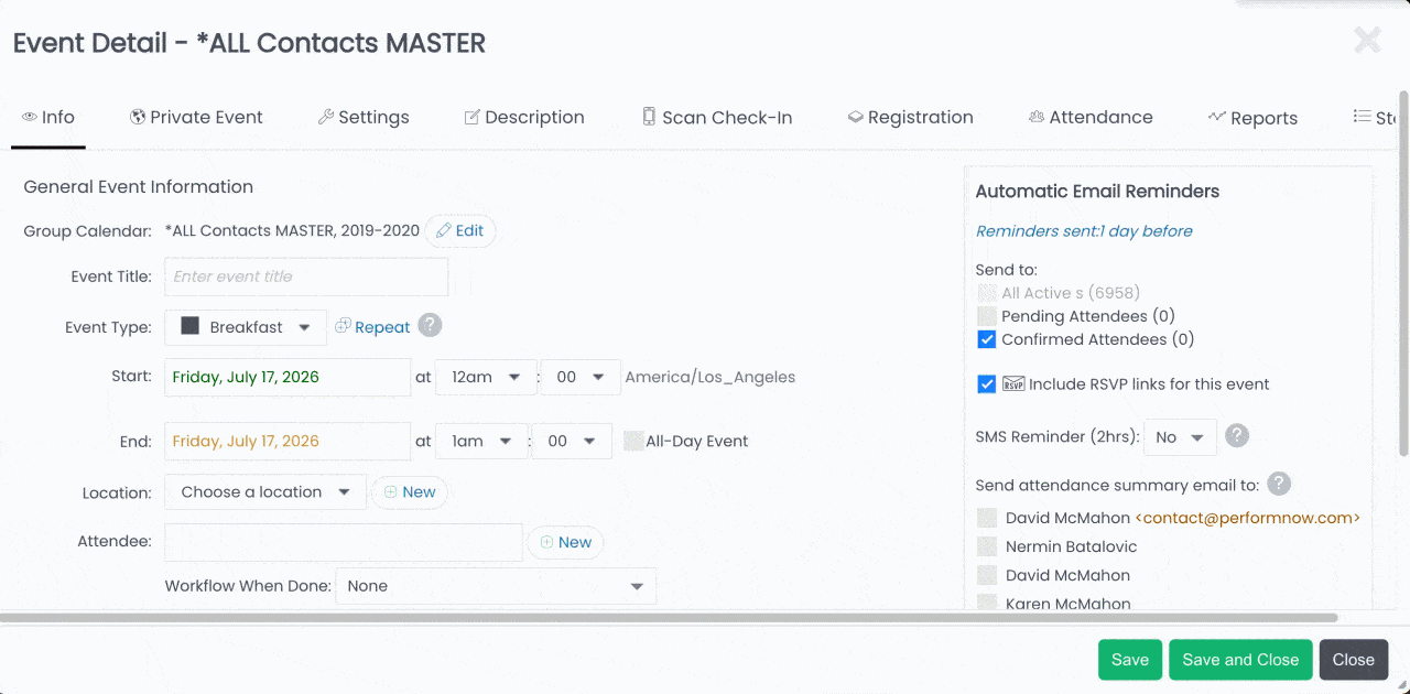 Marketing automation workflow